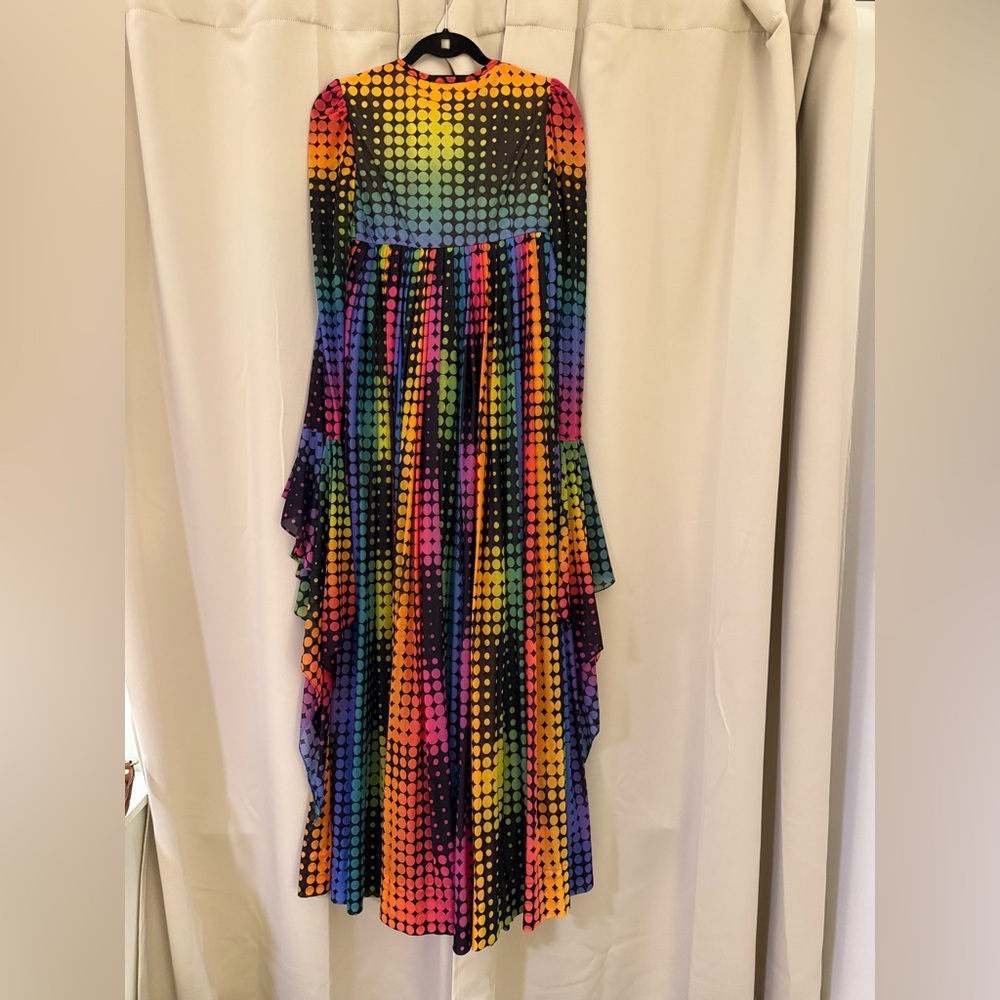 Multicolor Long Sleeve Maxi Dress - Picture 15 of 15